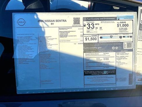 New 2026 Nissan Sentra SV image 12