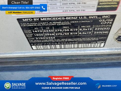 Used 2008 Mercedes-Benz GL 450 4MATIC image 17