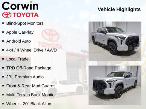 Used 2024 Toyota Tundra Limited w/ TRD Off-Road Package AWD/4WD image 11