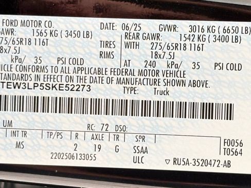 Used 2025 Ford F150 XLT w/ Equipment Group 301A Standard AWD/4WD image 44