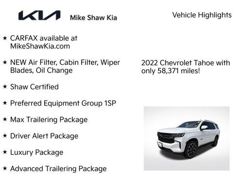 Used 2022 Chevrolet Tahoe RST w/ Luxury Package AWD/4WD image 8