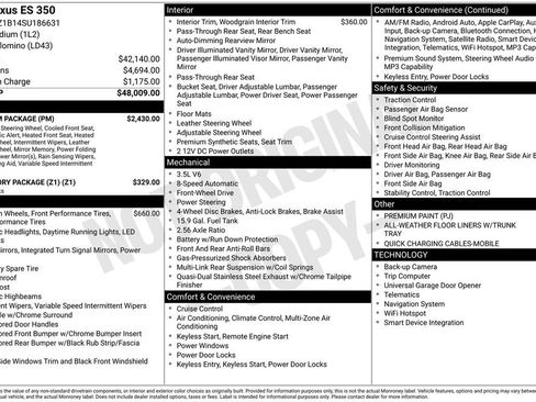 Used 2025 Lexus ES 350 w/ Premium Package image 11