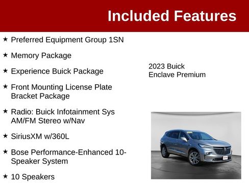 Used 2023 Buick Enclave Premium w/ Experience Buick Package AWD/4WD image 3