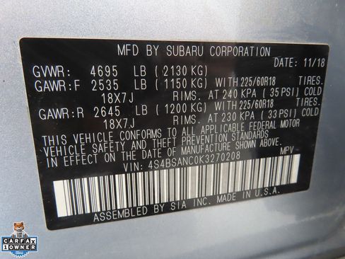 Used 2019 Subaru Outback 2.5i Limited AWD/4WD image 28
