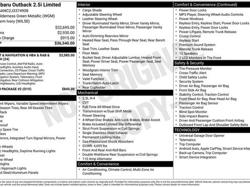 Used 2018 Subaru Outback 2.5i Limited image 4
