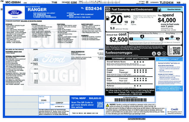 New 2026 Ford Ranger Lariat w/ FX4 Off-Road Package AWD/4WD image 4