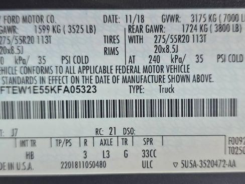 Used 2019 Ford F150 Lariat w/ Equipment Group 502A Luxury AWD/4WD image 45