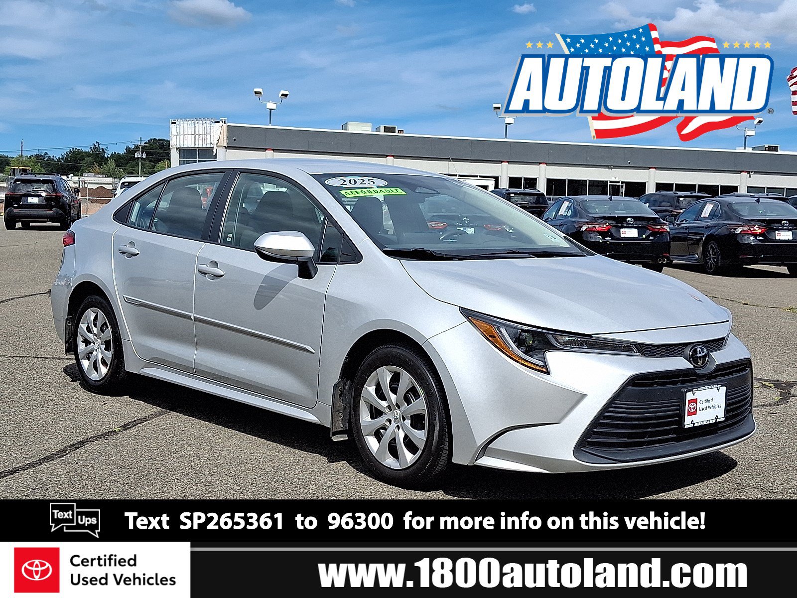 Certified 2025 Toyota Corolla LE FWD image 1