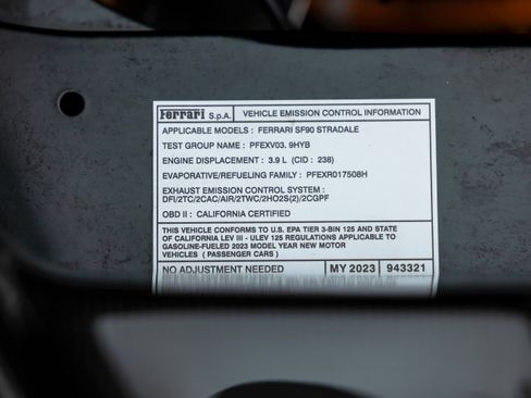 Certified 2023 Ferrari SF90 Stradale AWD/4WD image 52
