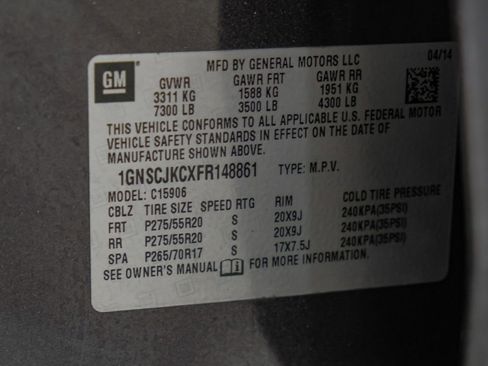 Used 2015 Chevrolet Suburban LT w/ Max Trailering Package RWD image 68