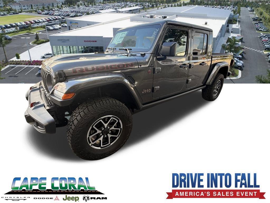 New 2026 Jeep Gladiator Rubicon w/ Steel Power Dome Hood Package AWD/4WD 360° Tour