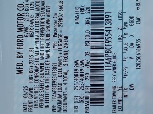 Used 2025 Ford Mustang GT w/ Mustang Nite Pony Package image 14