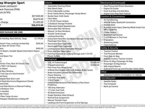 Used 2018 Jeep Wrangler Sport image 10