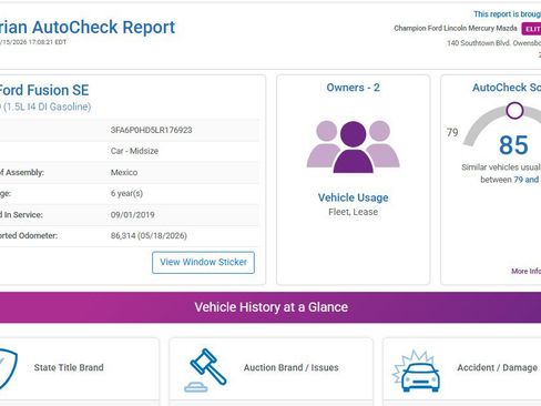 Used 2020 Ford Fusion SE FWD image 2