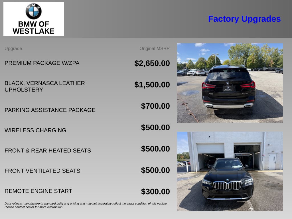 Used 2023 BMW X3 xDrive30i w/ Premium Package w/ZPA AWD/4WD image 4