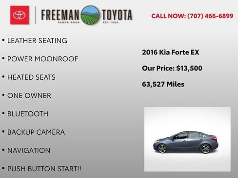 Used 2016 Kia Forte EX w/ EX Premium Package FWD image 9