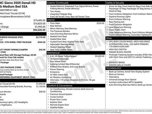 Used 2024 GMC Sierra 3500 Denali w/ Denali Reserve Package image 5