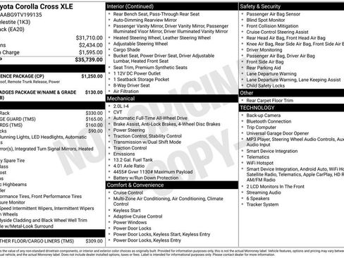New 2026 Toyota Corolla Cross XLE w/ Convenience Package AWD/4WD image 39