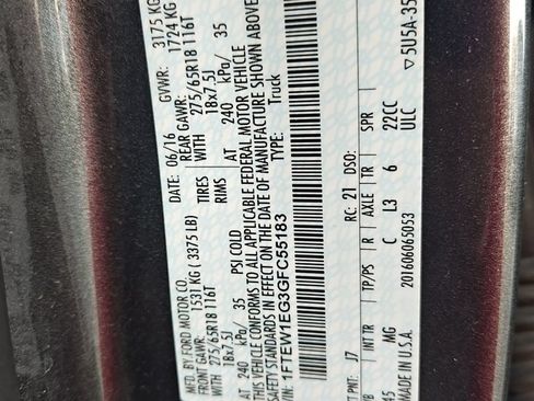Used 2016 Ford F150 XLT w/ Equipment Group 302A Luxury AWD/4WD image 25