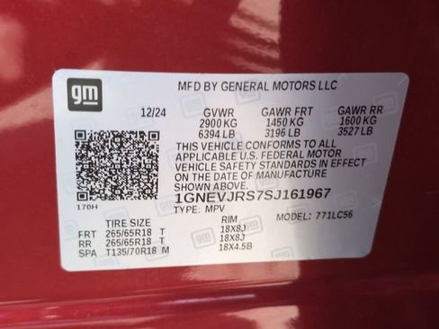 Certified 2025 Chevrolet Traverse Z71 AWD/4WD image 33