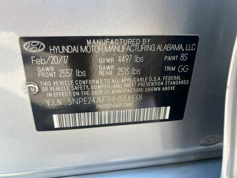 Used 2017 Hyundai Sonata SE FWD image 28