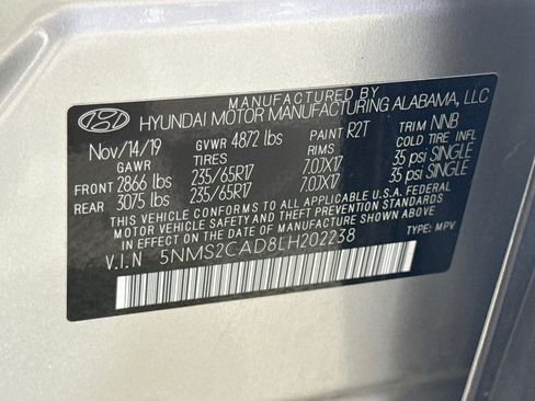 Used 2020 Hyundai Santa Fe SE AWD/4WD image 40