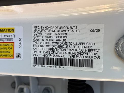 New 2025 Honda Accord SE image 28
