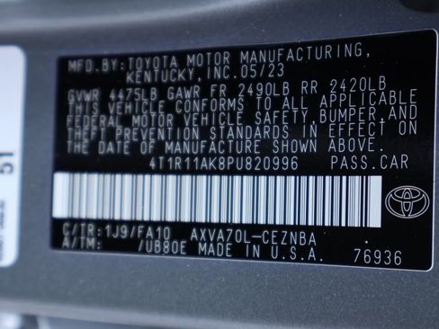 Certified 2023 Toyota Camry LE w/ Convenience Package image 27