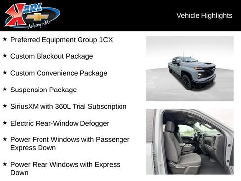 Used 2025 Chevrolet Silverado 2500 Custom w/ Custom Convenience Package AWD/4WD image 2