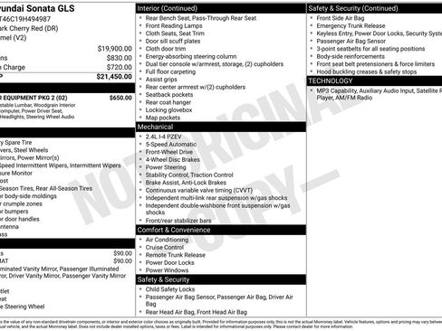 Used 2009 Hyundai Sonata GLS w/ Popular Equipment Pkg 2 image 4