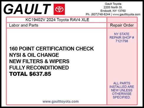 Certified 2024 Toyota RAV4 XLE AWD/4WD image 2