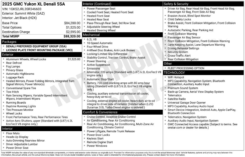 Used 2025 GMC Yukon XL Denali AWD/4WD image 4
