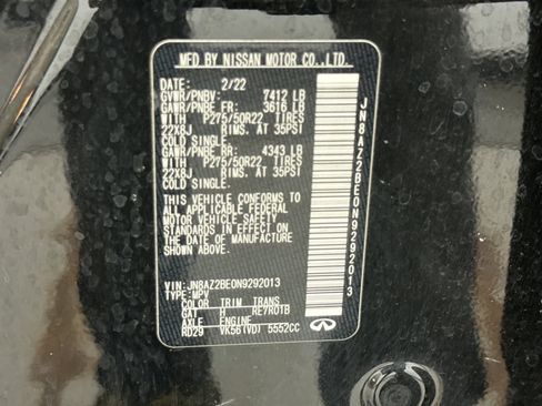 Used 2022 INFINITI QX80 Sensory w/ All-Season Package image 28