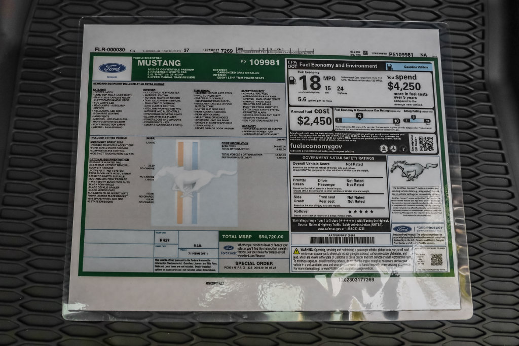 Used 2023 Ford Mustang GT Premium w/ Equipment Group 401A RWD image 31