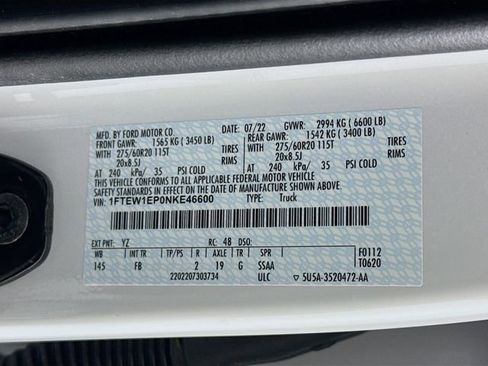 Certified 2022 Ford F150 XLT w/ Equipment Group 302A High image 31