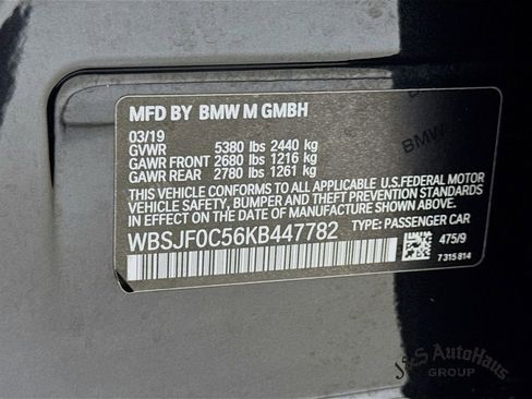 Used 2019 BMW M5 w/ Executive Package image 40