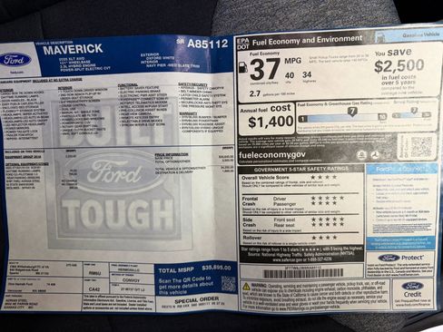 Used 2025 Ford Maverick XLT w/ Equipment Group 301A image 52