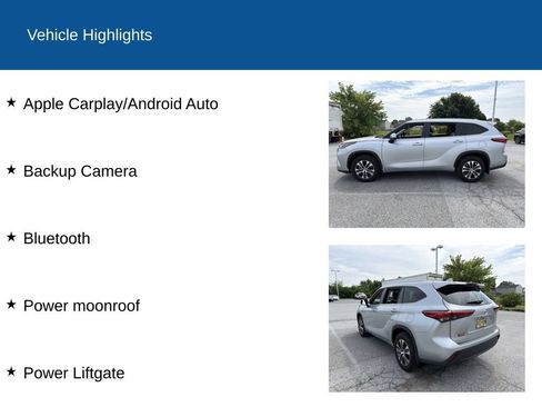 Used 2023 Toyota Highlander XLE AWD/4WD image 2
