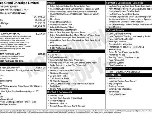 Used 2024 Jeep Grand Cherokee Limited w/ Luxury Tech Group II AWD/4WD image 49