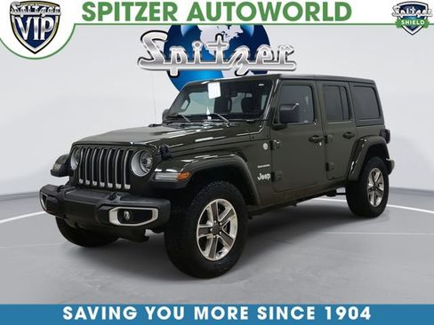 Used 2022 Jeep Wrangler Unlimited Sahara w/ LED Lighting Group image 1