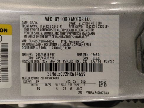 Used 2017 Lincoln MKZ Select w/ Select Plus Package image 33