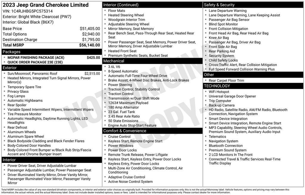 Used 2023 Jeep Grand Cherokee Limited w/ MOPAR Finishing Package AWD/4WD image 22