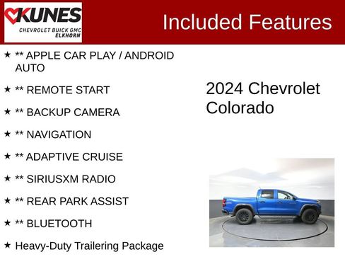 Used 2024 Chevrolet Colorado Trail Boss w/ Technology Package AWD/4WD image 2