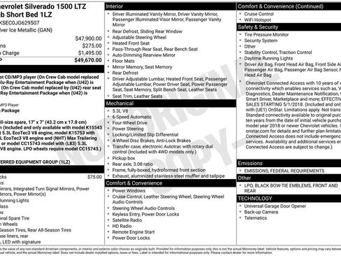 Used 2018 Chevrolet Silverado 1500 LTZ image 7