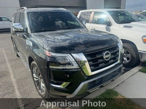 Used 2021 Nissan Armada Platinum w/ Captain's Chairs Package AWD/4WD image 9