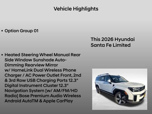 New 2026 Hyundai Santa Fe Limited image 5