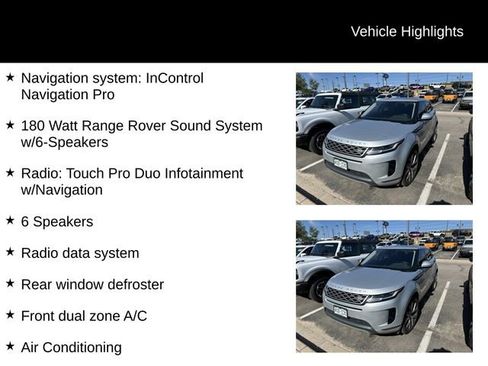 Used 2020 Land Rover Range Rover Evoque SE AWD/4WD image 7