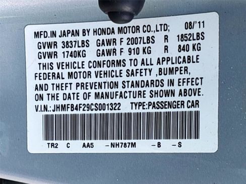 Used 2012 Honda Civic Hybrid Sedan image 28