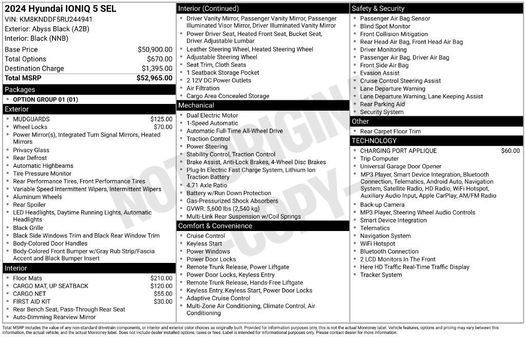 Certified 2024 Hyundai Ioniq 5 SEL AWD/4WD image 35