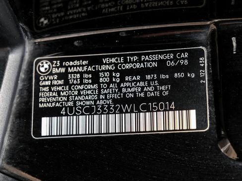 Used 1998 BMW Z3 2.8 image 55